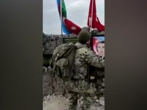 Mübariz İbrahimovun döyüşərək şəhid olduğu post hərbçilərimiz tərəfindən ziyarət edildi – VİDEO