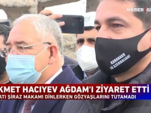 Ağdamda “Bayatı-Şiraz” muğamını dinləyən Hikmət Hacıyev göz yaşlarına hakim ola bilmədi-VİDEO.