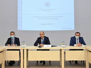Təhsil naziri Emin Əmrullayev Vətən müharibəsində iştirak etmiş təhsil işçiləri ilə görüşdü