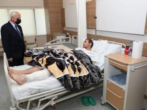 Yaralı şəkildə əsir düşən erməni əsgərləri – Fotolar