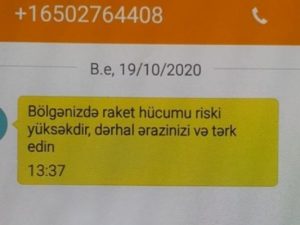 Vətəndaşlara xarici nömrələrdən saxta mesajlar göndərilir