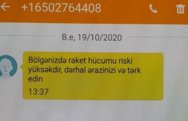 Vətəndaşlara xarici nömrələrdən saxta mesajlar göndərilir