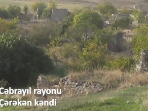 İşğaldan azad edilən Çərəkən kəndi – Video