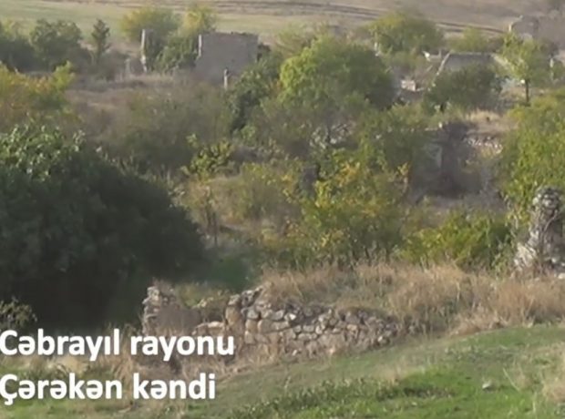 İşğaldan azad edilən Çərəkən kəndi – Video