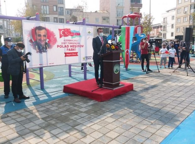 Türkiyədə general Polad Həşimov adına parkın açılışı olub – Fotolar