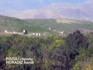 Füzulinin işğaldan azad edilən Horadiz kəndi – VİDEO