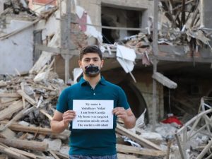 Azərbaycan gəncləri dünya ictimaiyyətinə ETİRAZ EDİR – FOTOLAR