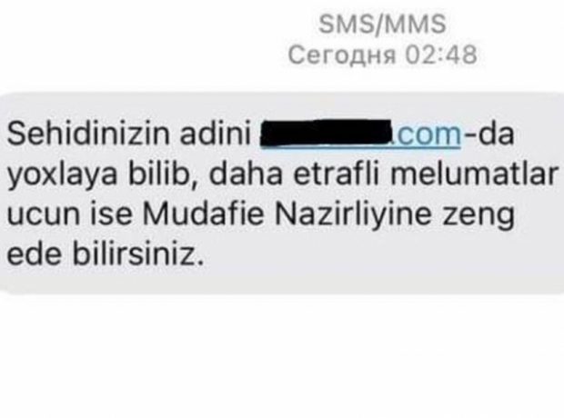 Düşmən saxta şəhid siyahıları hazırlayır -Xəbərdarlıq