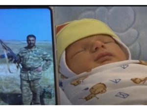 Yeni doğulan körpəyə şəhid atasının adı verildi – Video