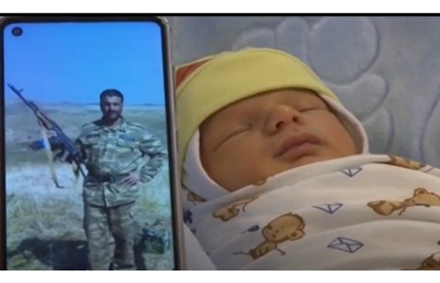 Yeni doğulan körpəyə şəhid atasının adı verildi – Video