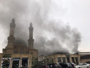 Bakıda villada güclü yanğın baş verib -Vido+Foto