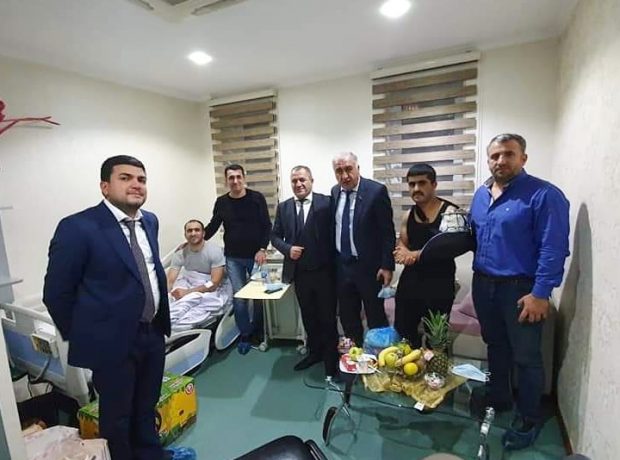 “Millət vəkili yaralılarla görüşdü”- FOTOLAR