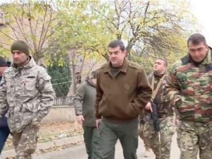 Separatçı lider Arayik Harutyunyan Xocavəndə gedib