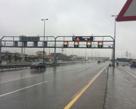 Yollarda sürət həddi endirildi