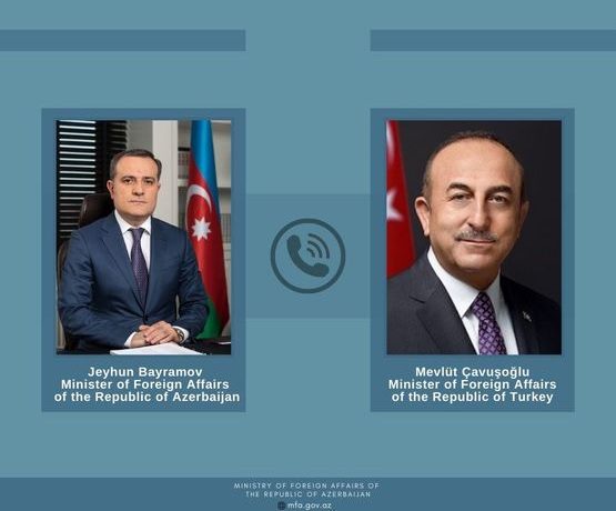 Ceyhun Bayramovla Mövlüt Çavuşoğlu arasında telefon danışığı olub