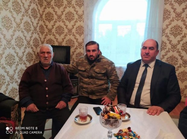 Qarabağ qazisi evində ziyarət olunub FOTO
