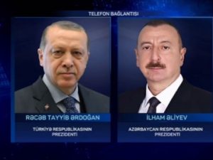 Prezident İlham Əliyev Türkiyənin prezidentinə zəng etdi.