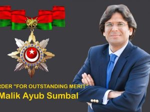 Malik Əyyub Sumbal “Xüsusi Xidmətlərə gərə” ordeni ilə təltif edildi