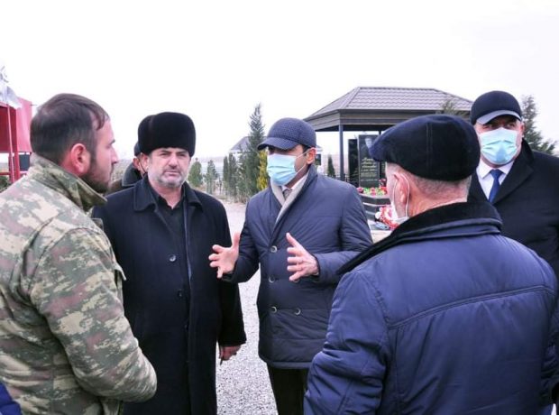 Deputat Anar Məmmədov Goranboyda tikinti işləri ilə tanış olub. FOTOLAR