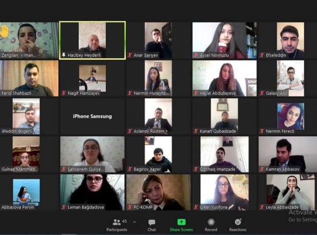 Gənclər günü ilə əlaqədar onlayn tədbir keçirilib FOTOLAR