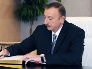 İlham Əliyev sərəncam imzaladı.