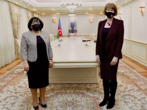 Britaniyalı nazir Sahibə Qafarova ilə GÖRÜŞDÜ