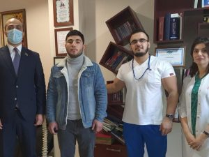 Deputat Bəhruz Məhərrəmov 21 yaşlı qazimizin səhhəti ilə maraqlanıb FOTOLAR