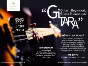 Təhsil Nazirliyi tərəfindən onlayn beynəlxalq gitara müsabiqəsi yekunlaşıb – FOTOLAR