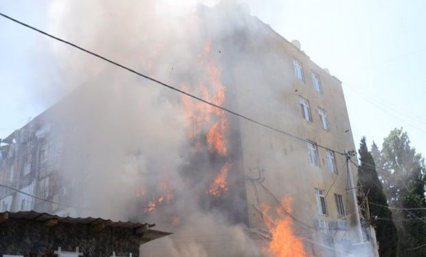 Məcburi köçkün yataqxanasında yanğın, ÖLƏN VAR