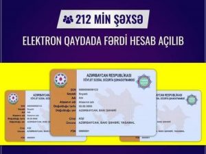 Əmək və Əhalinin Sosial Müdafiəsi Nazirliyi ötən il 212 min şəxsə elektron qaydada fərdi hesab açıb
