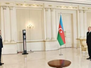 Prezident İlham Əliyev Belarus səfirini qəbul edib-FOTO