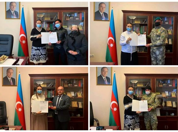 Millət vəkili Qənirə Paşayeva bir qrup qazi ilə görüşdü FOTOLAR