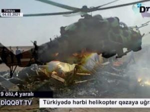 SON-DƏQİQƏ;”Türkiyədə hərbi helikopter qəzaya uğrayıb”- FOTO