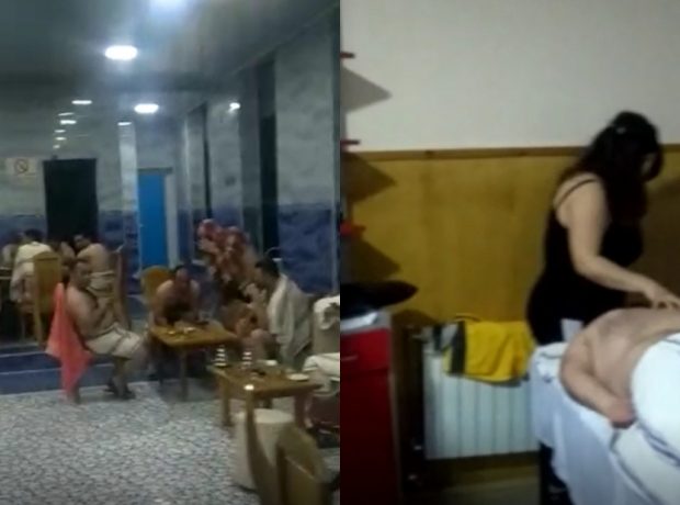 Saunaya gedən müştərilər həbs edildi – FOTOLAR