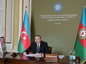 Prezident onlayn Zirvə toplantısında çıxış etdi