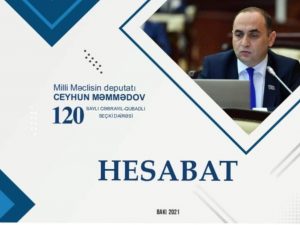 Millət vəkili fəaliyyət dövrünə dair hesabat təqdim edib – FOTOLAR