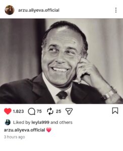 Arzu Əliyeva Heydər Əliyevin anım günü ilə bağlı paylaşım edib – FOTO